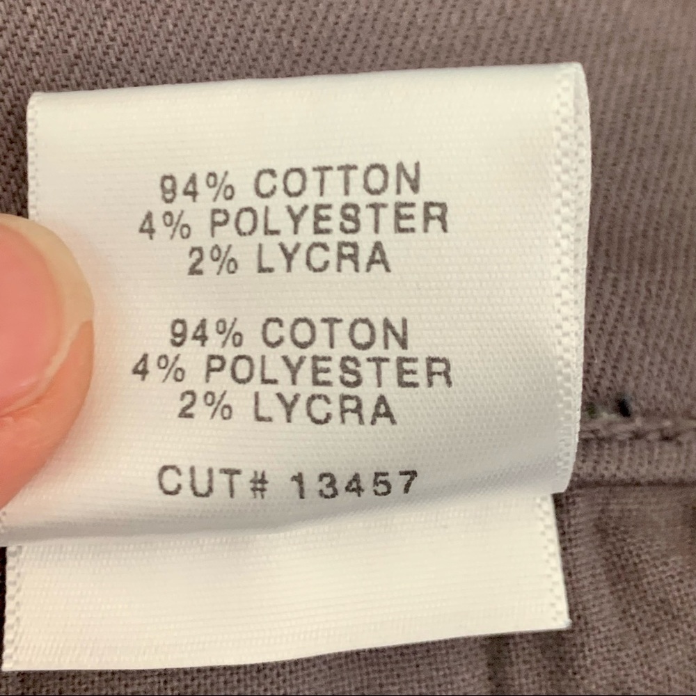 J BRAND Alana High Rise Crop Skinny Jeans Light Coated Waxed Chrome Grey Size 32 - Picture 12 of 14